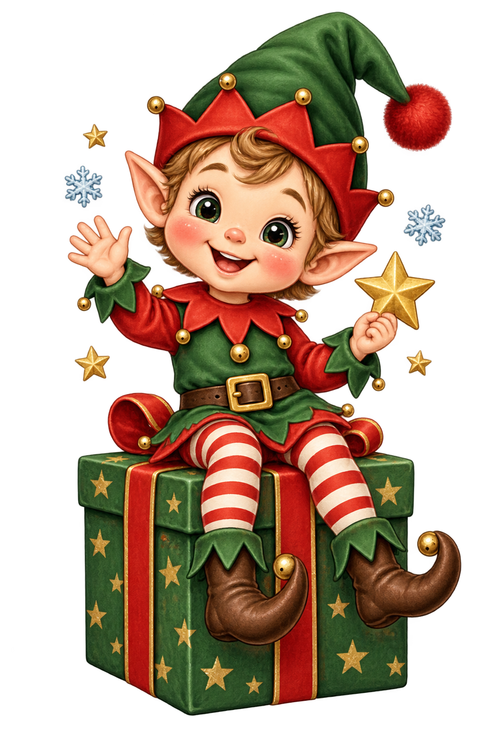 Bügelbild WEIHNACHTSELF AUF GESCHENK