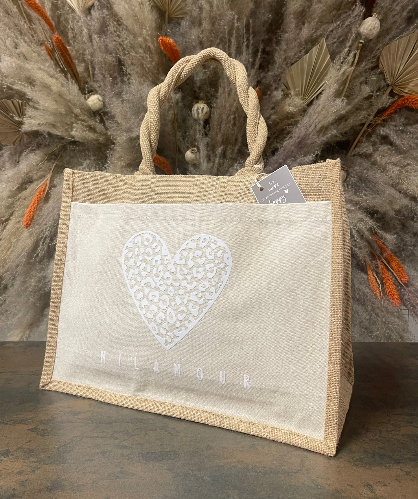 Juteshopper LEOLOVE - weiß