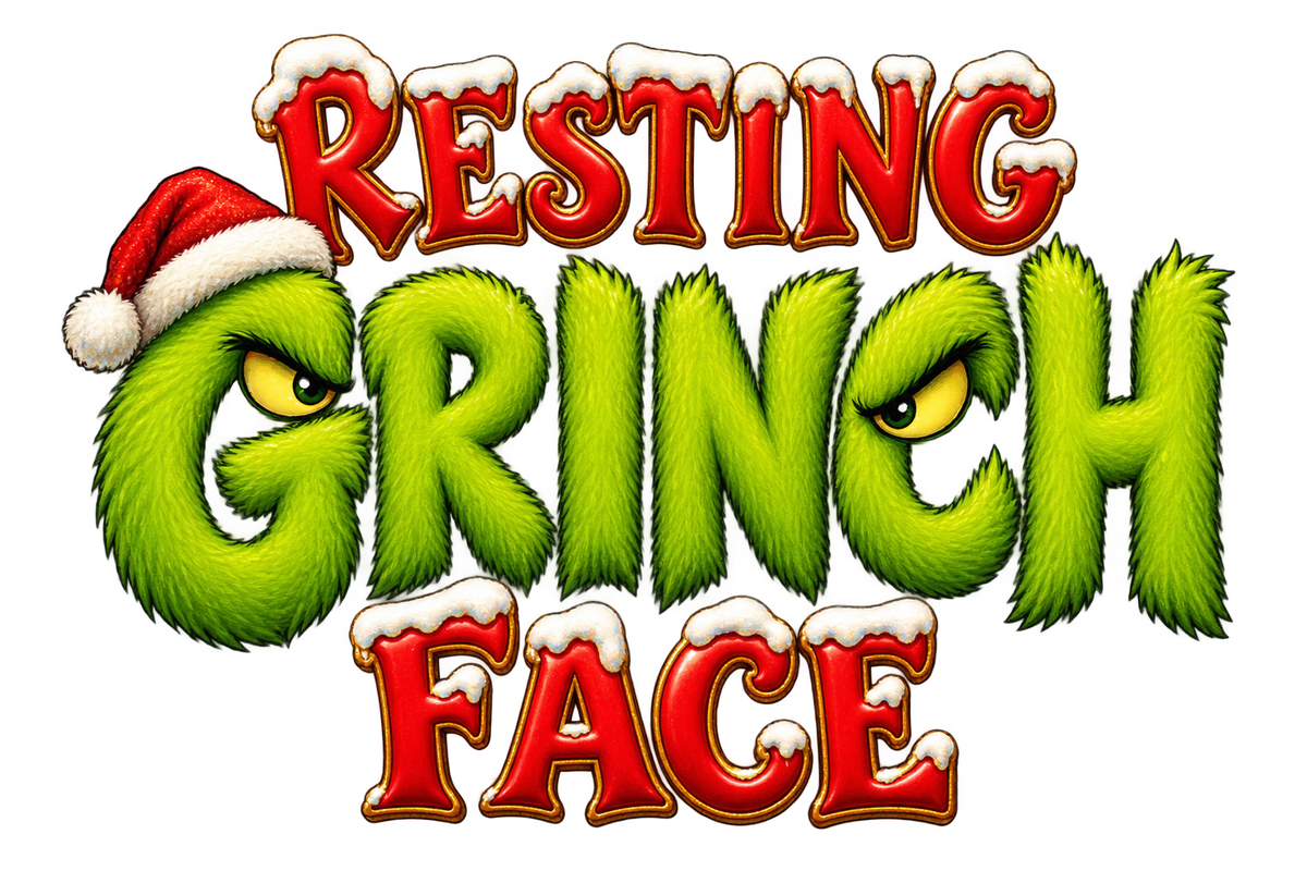 Bügelbild RESTING GRINCH FACE