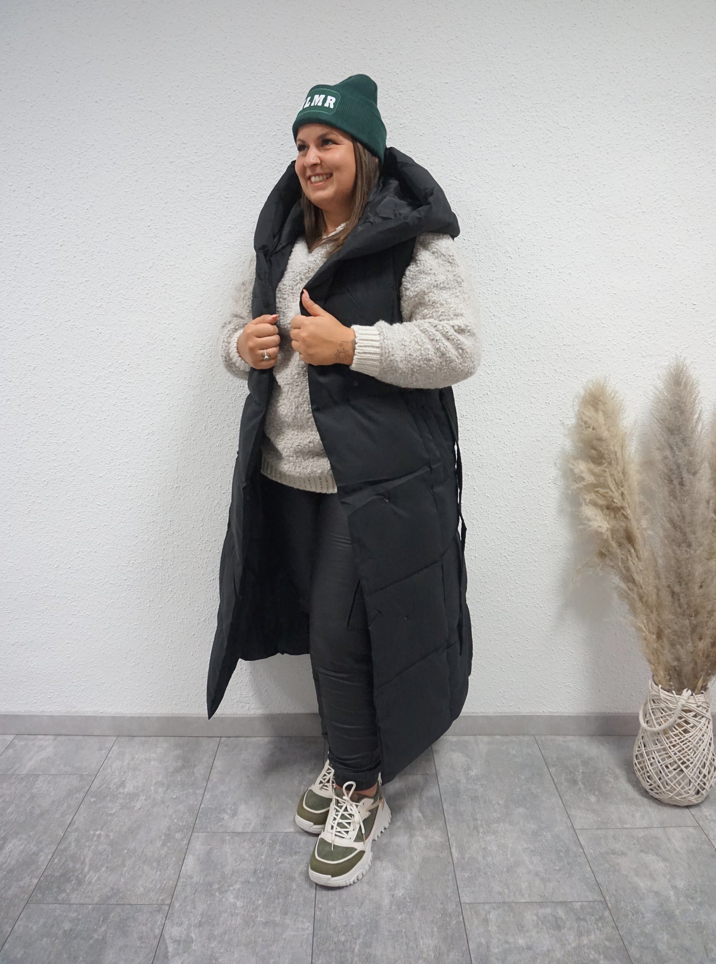 Mütze MLMR - grün mit weiß