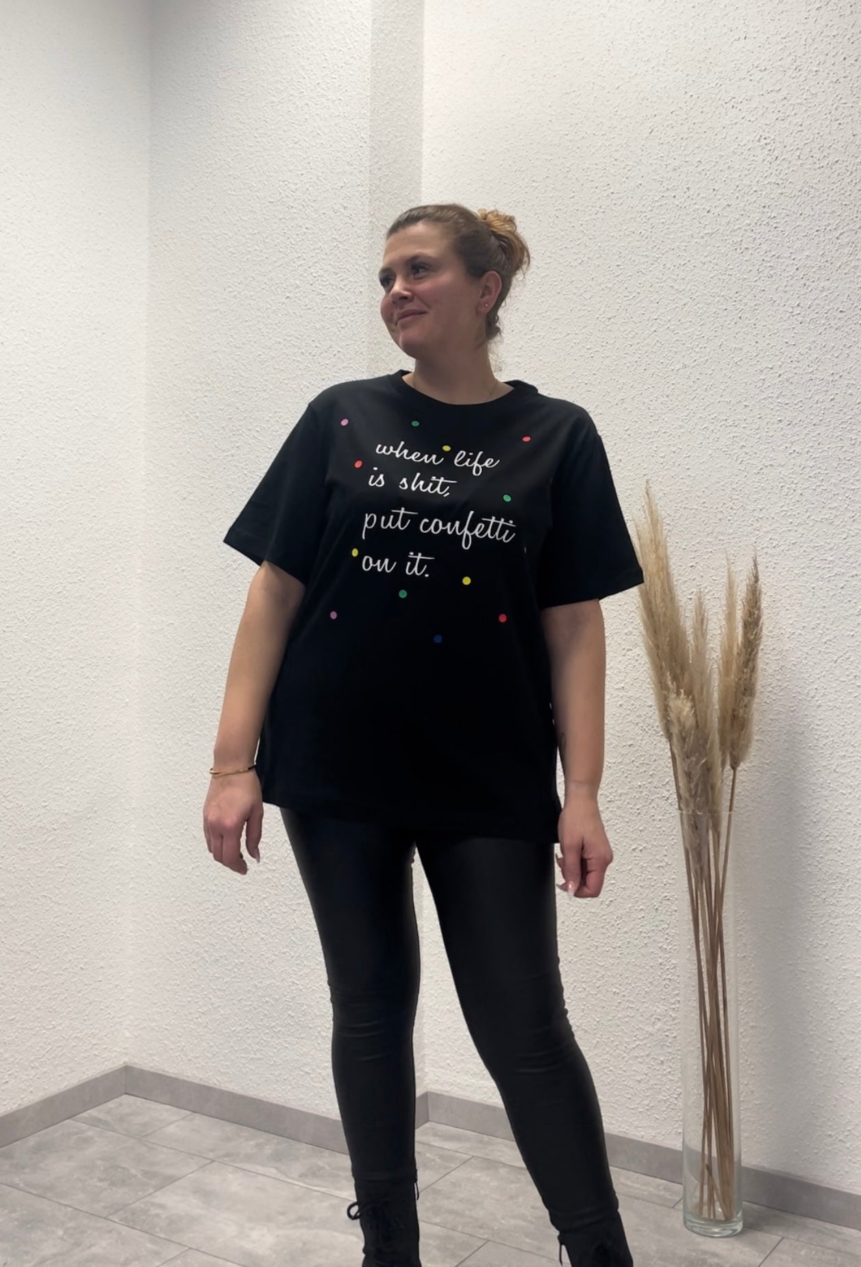 Shirt CONFETTI - schwarz