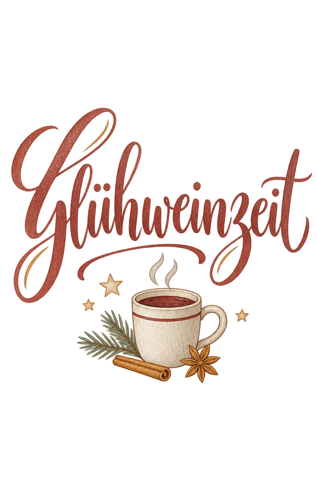 Bügelbild GLÜHWEINZEIT