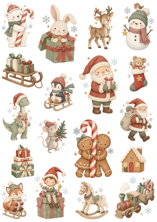 Motivbogen WEIHNACHTSZAUBER - VINTAGE CHRISTMAS