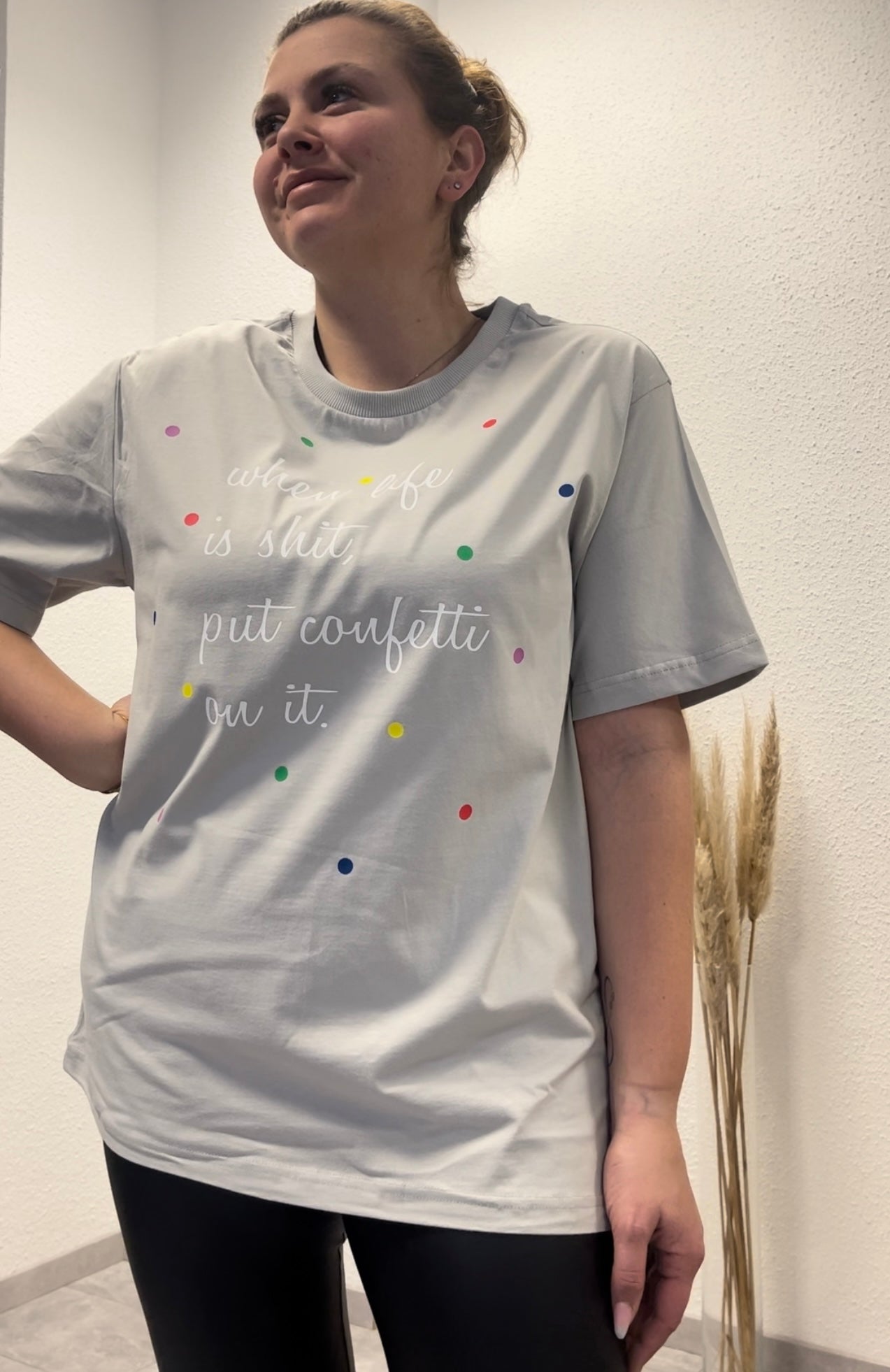 Shirt CONFETTI - grau