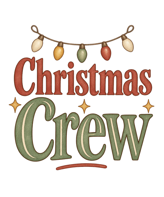 Bügelbild CHRISTMAS CREW LIGHTS