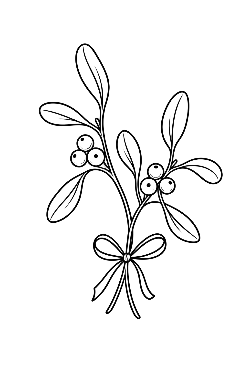 Bügelbild MISTELZWEIG