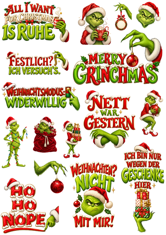 Motivbogen GRINCHMAS - FRECHE WEIHNACHTEN