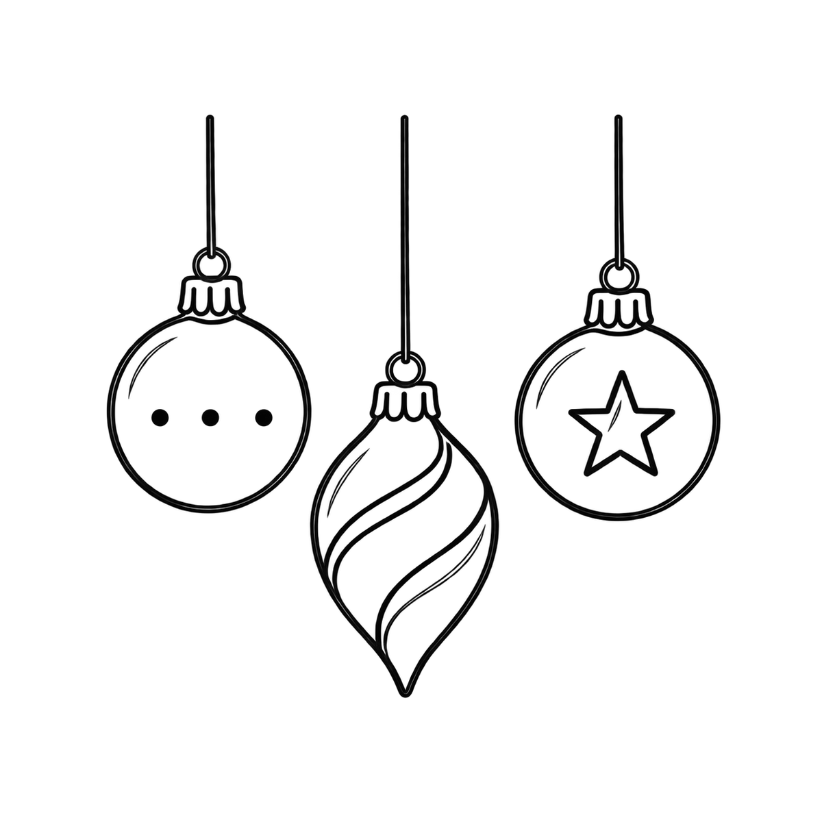 Bügelbild WEIHNACHTSKUGELN