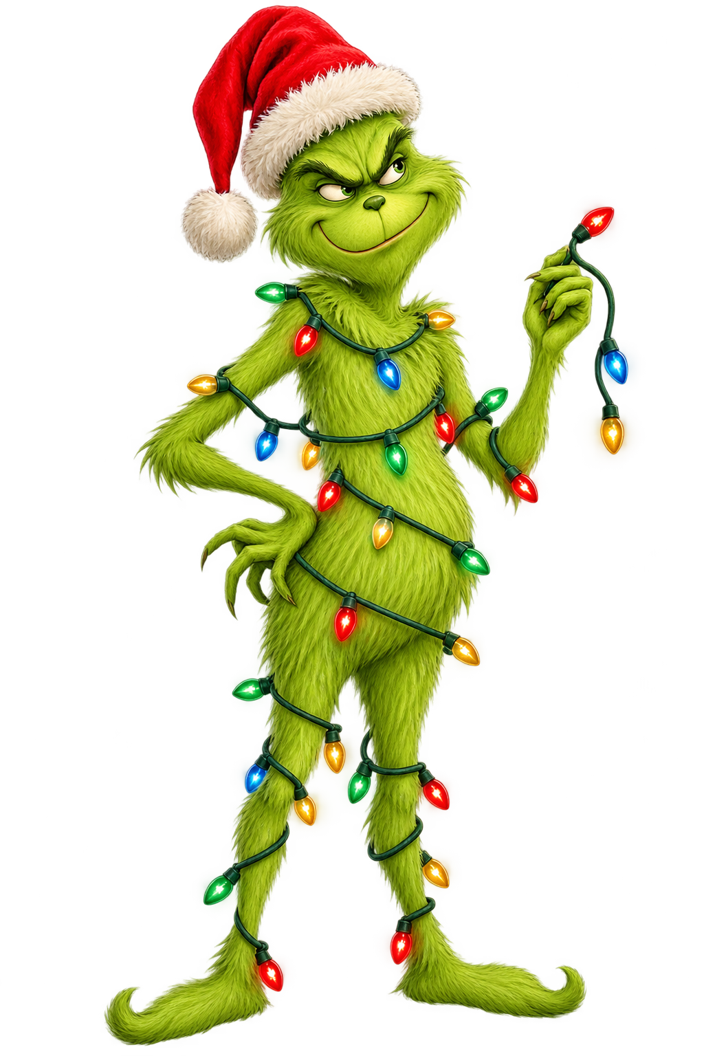 Bügelbild GRINCH CHRISTMAS LIGHTS