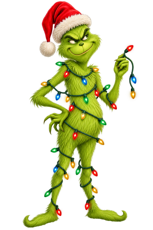 Bügelbild GRINCH CHRISTMAS LIGHTS