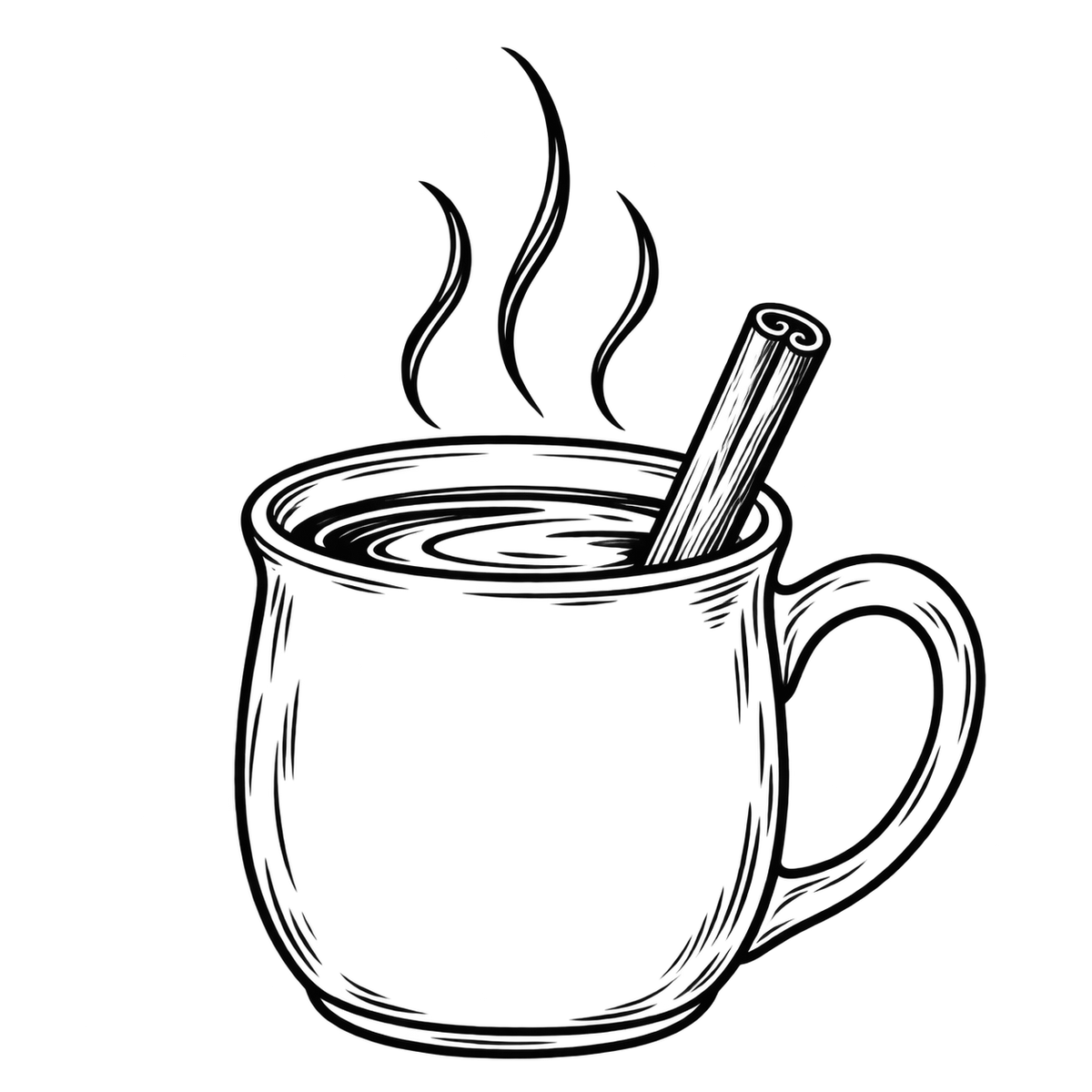 Bügelbild HEISSE SCHOKOLADE