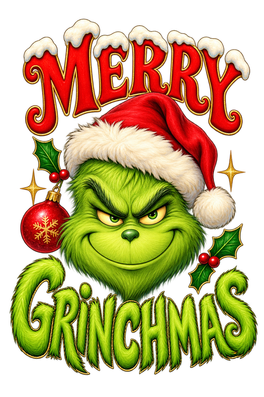 Bügelbild GRINCH MERRY GRINCHMAS