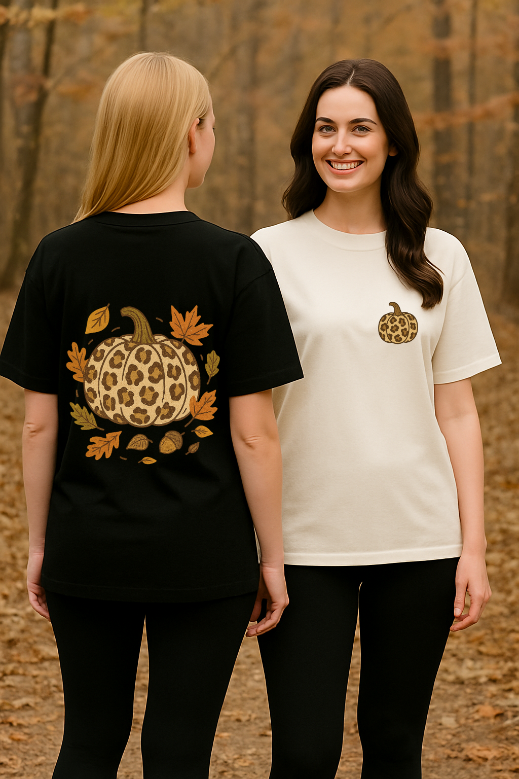 Shirt LEO PUMPKIN - black