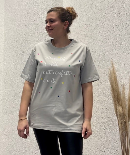 Shirt CONFETTI - grau