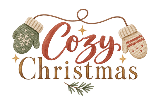Bügelbild COZY CHRISTMAS