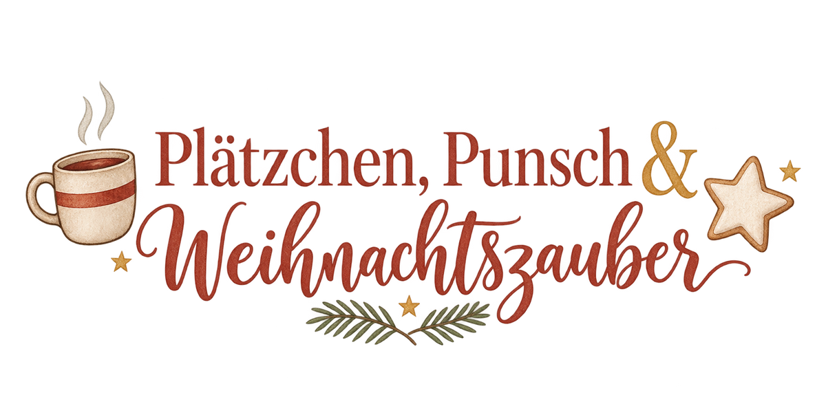 Bügelbild PLÄTZCHEN, PUNSCH & WEIHNACHTSZAUBER