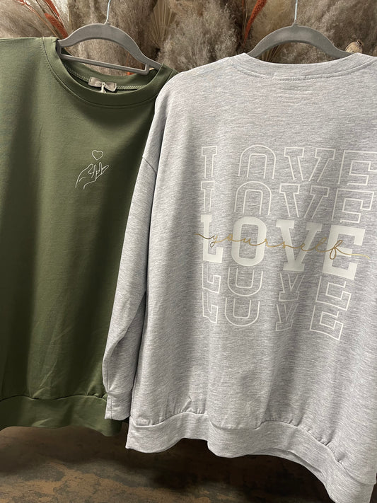 Sweater LOVE YOURSELF - verschiedene Farben