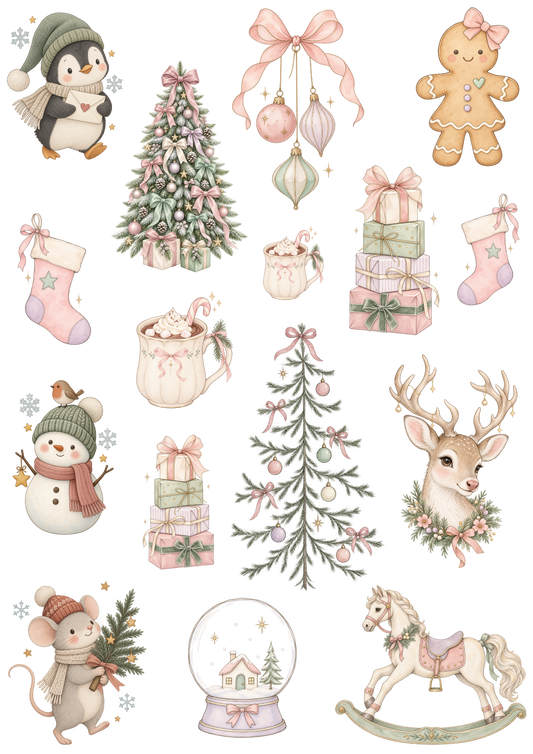 Motivbogen WEIHNACHTSZAUBER - PASTELL CHRISTMAS