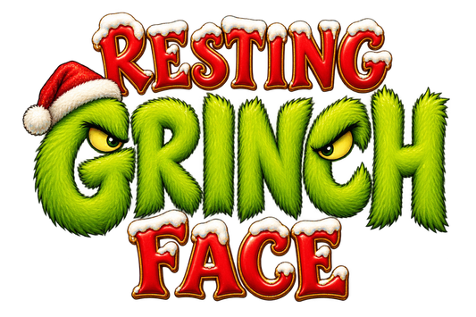 Bügelbild RESTING GRINCH FACE