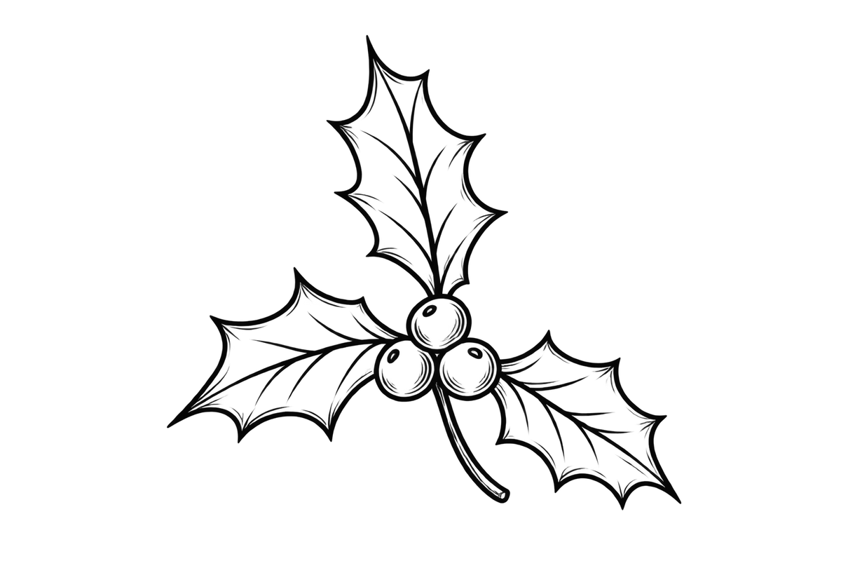 Bügelbild STECHPALMZWEIG
