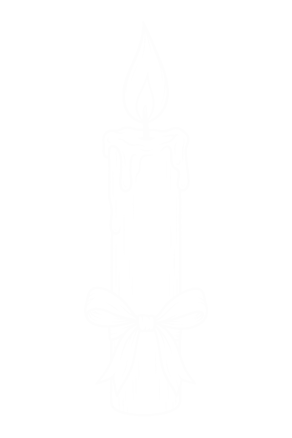 Bügelbild WEIHNACHTSKERZE