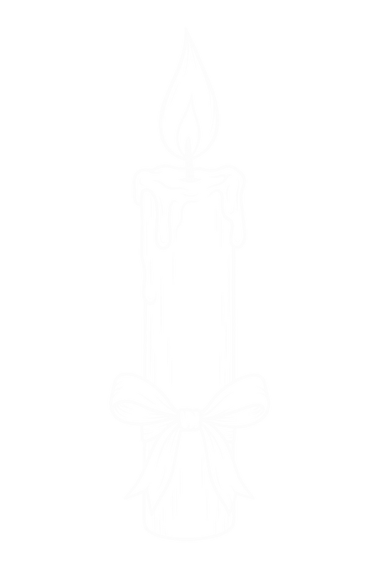 Bügelbild WEIHNACHTSKERZE