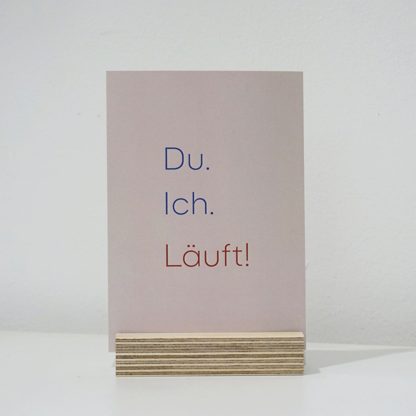 Postkarte DU. ICH. LÄUFT!