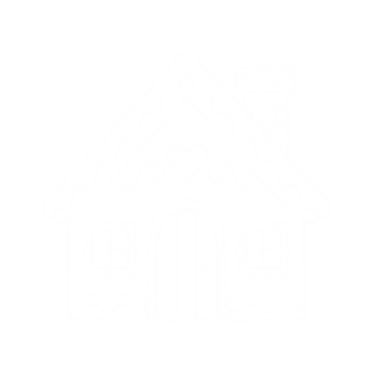 Bügelbild LEBKUCHENHAUS