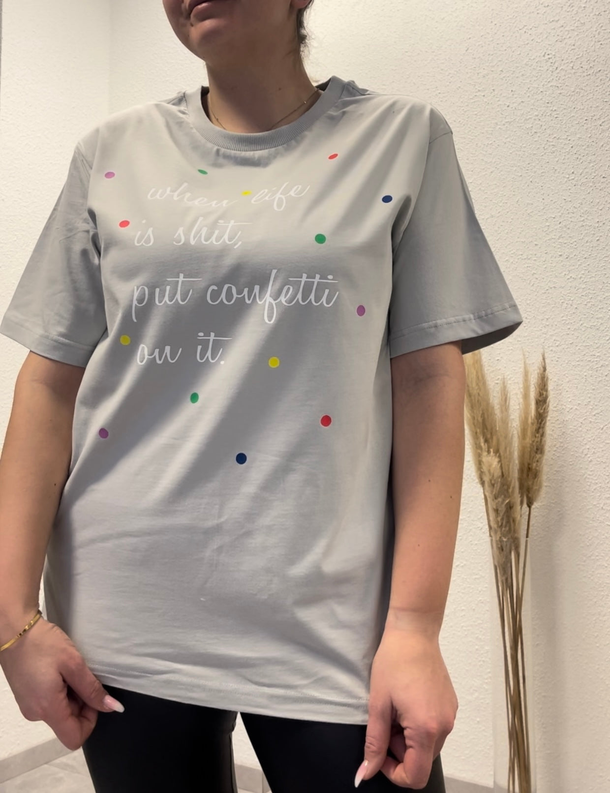 Shirt CONFETTI - grau