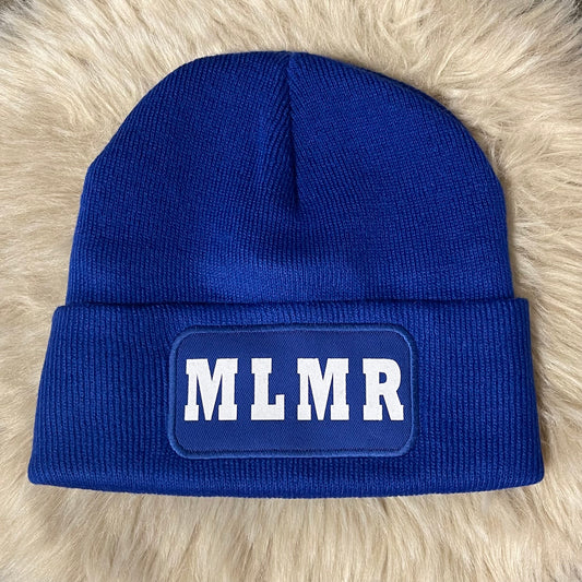 Mütze MLMR - royalblau mit weiß