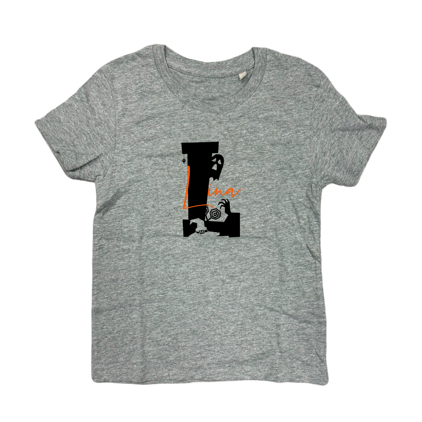 Shirt SPOOKY LETTER - grau