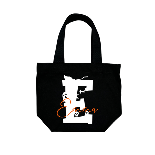 Mini Bag SPOOKY LETTER - schwarz