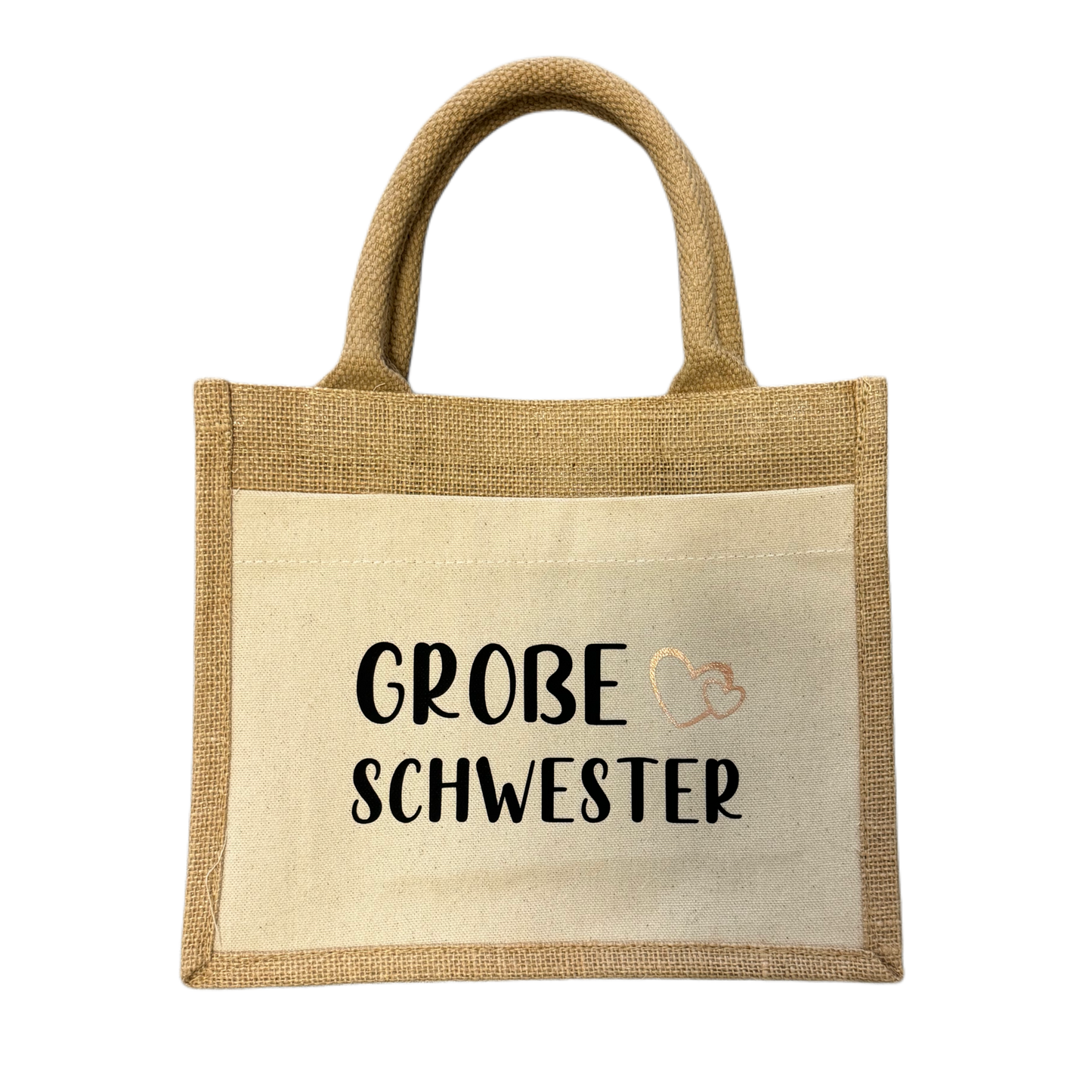 Mini Jutetasche GROßE SCHWESTER