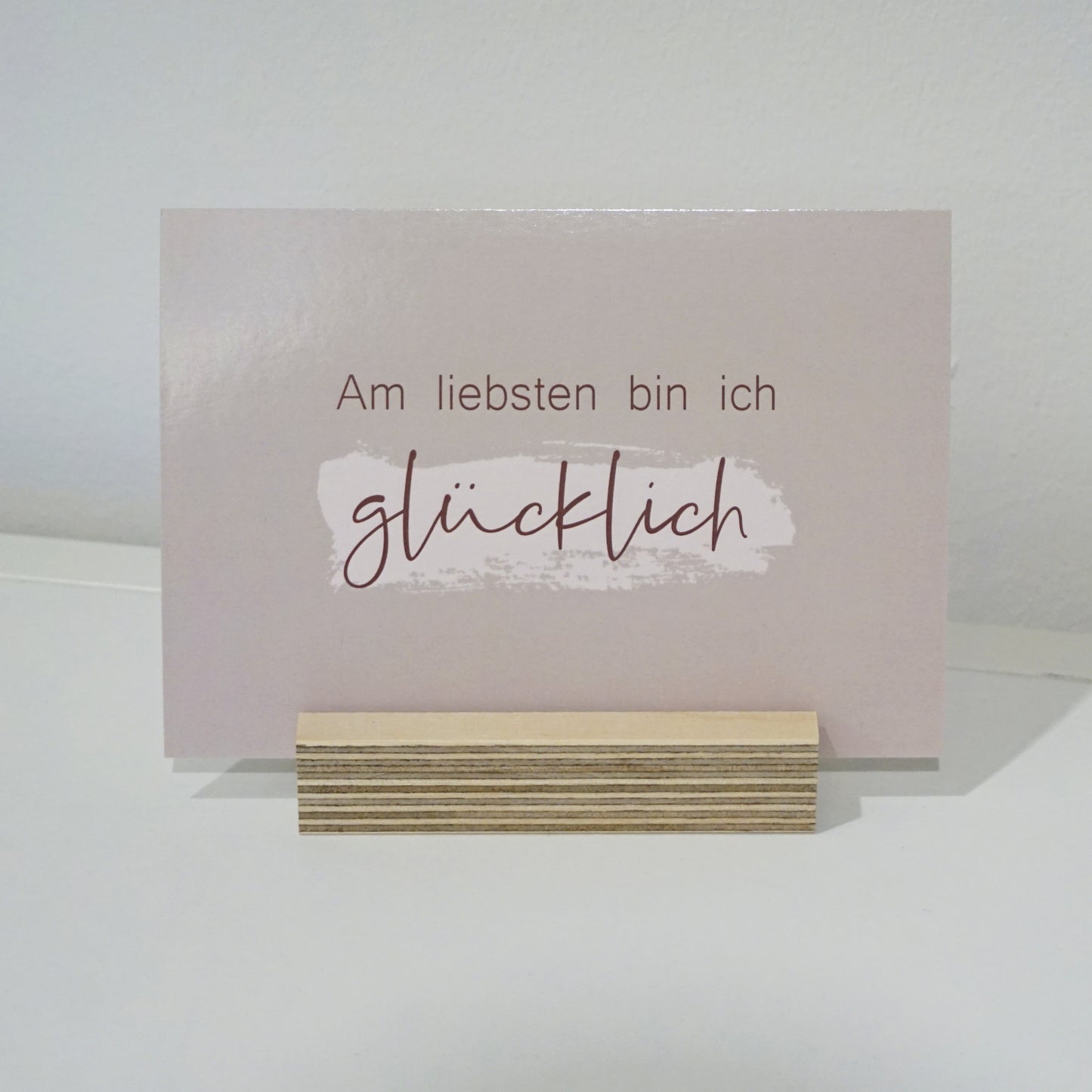 Postkarte GLÜCKLICH