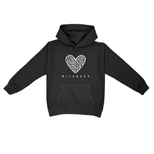 KIDS Hoodie LEOLOVE - dunkelgrau