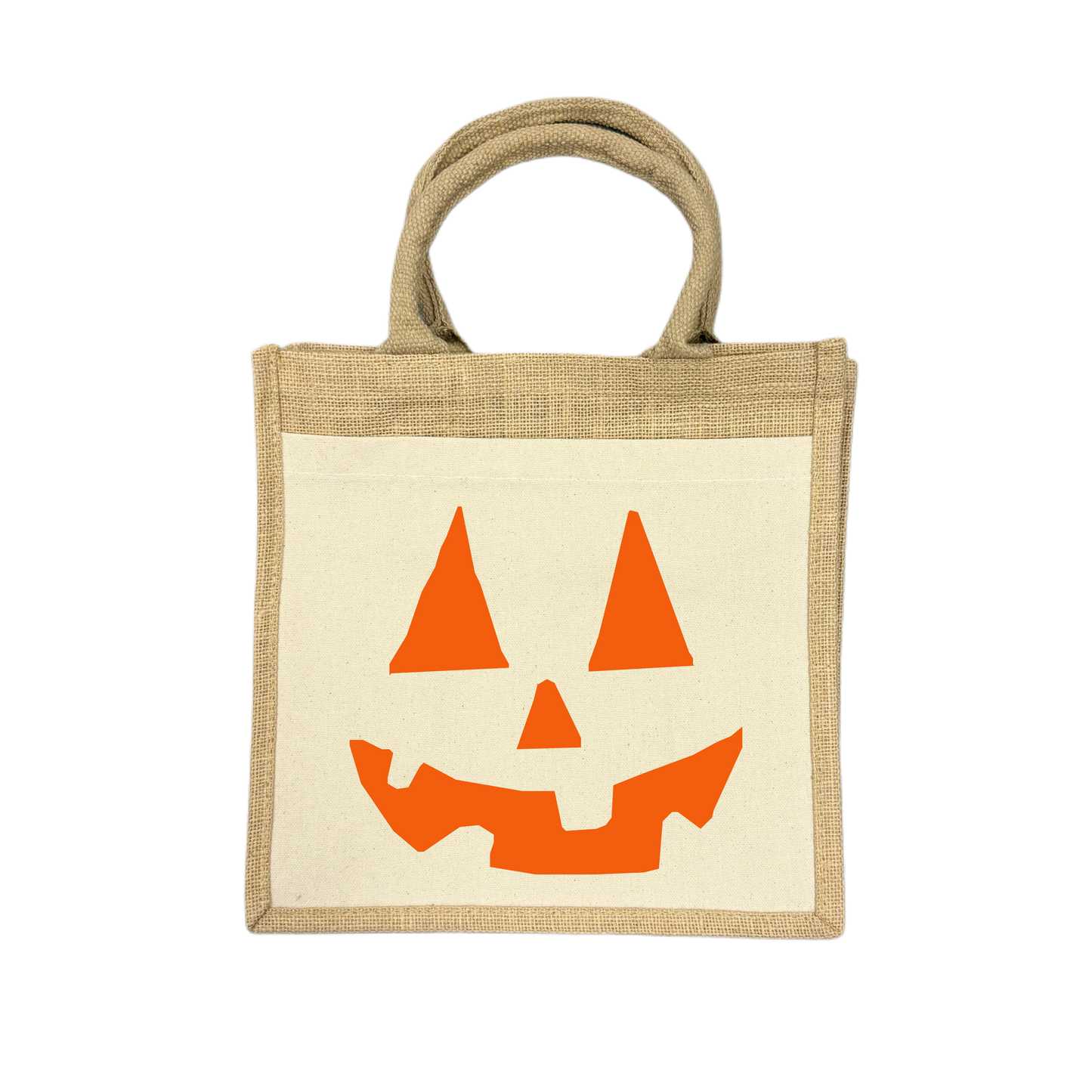 Midi Jutetasche SMILE PUMPKIN