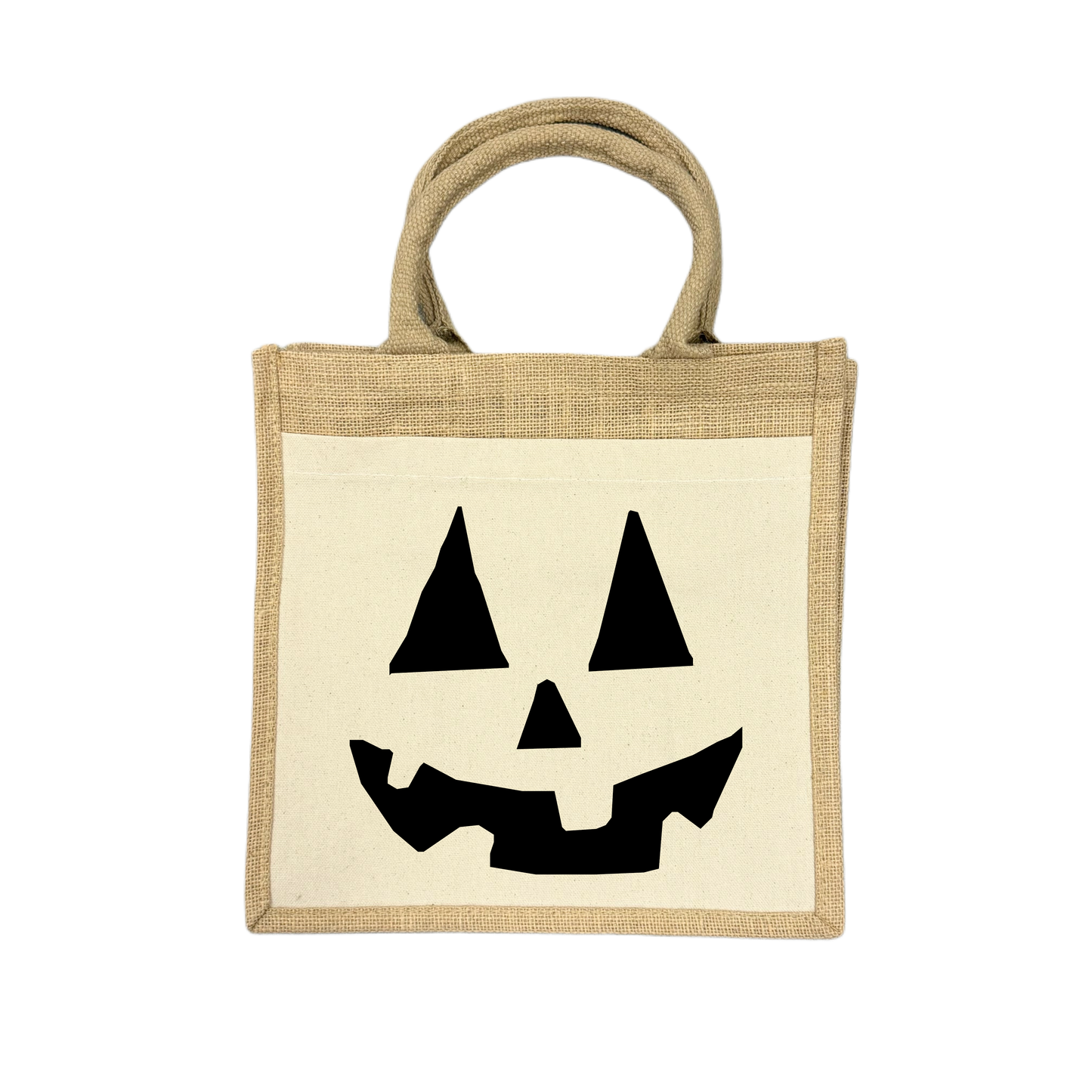 Midi Jutetasche SMILE PUMPKIN