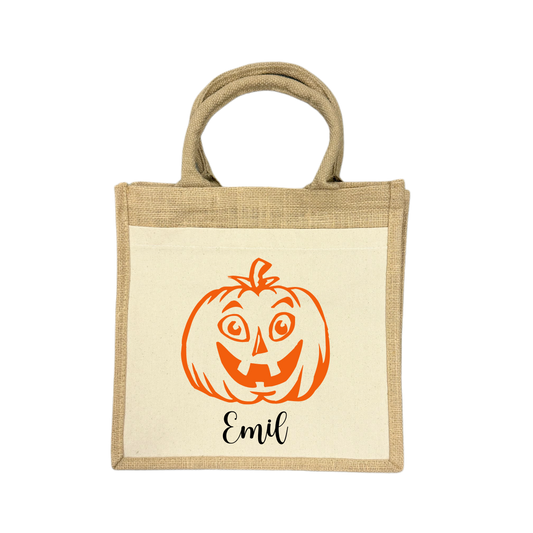 Midi Jutetasche BIG PUMPKIN