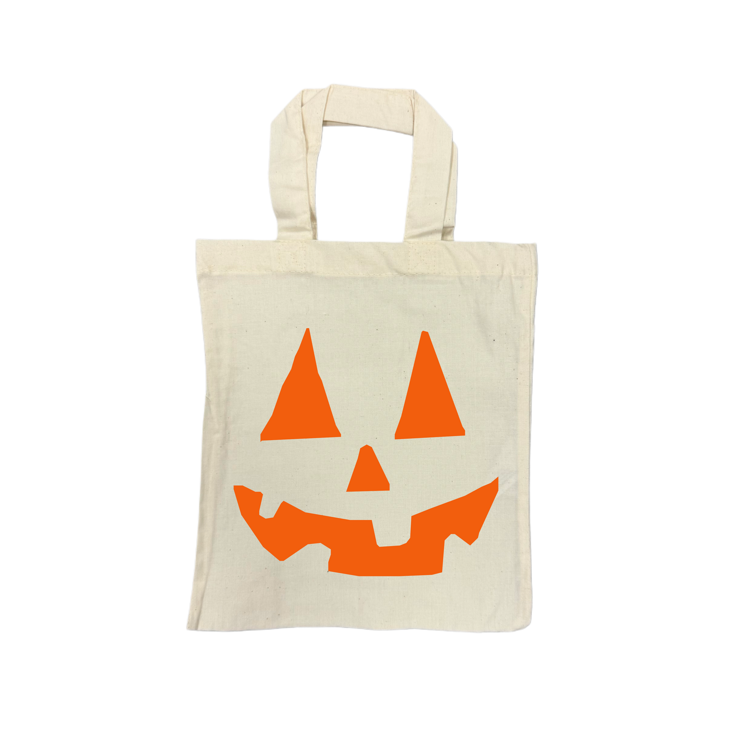 Mini Tote Bag SMILE PUMPKIN - natur