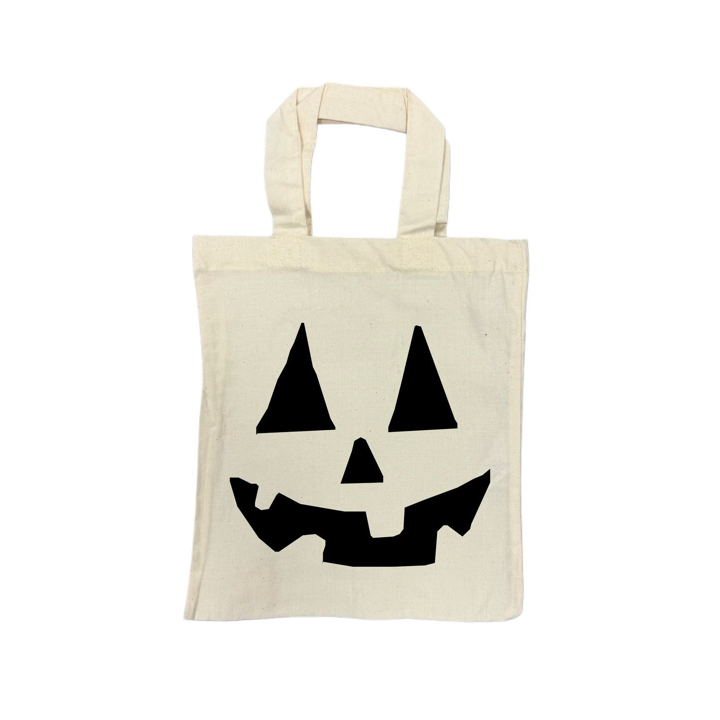 Mini Tote Bag SMILE PUMPKIN - natur