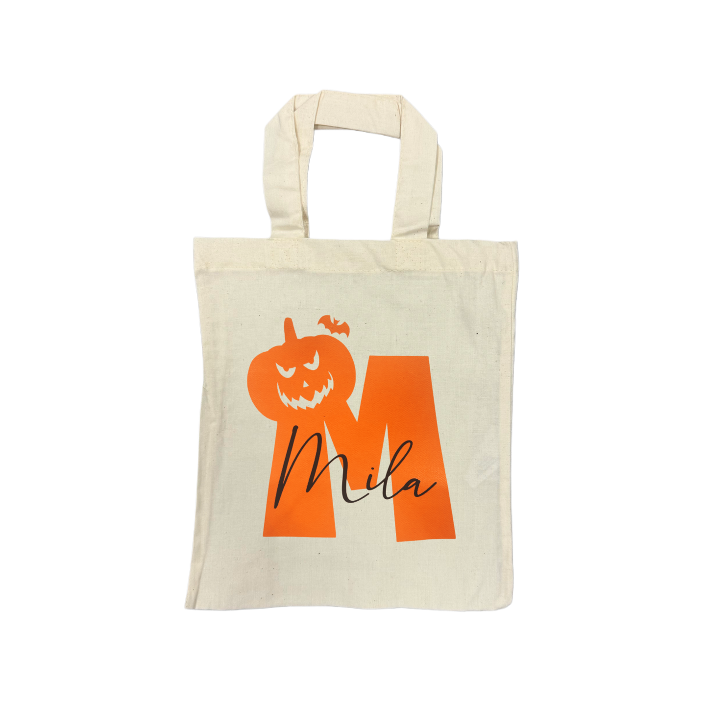 Mini Tote Bag PUMPKIN LETTER - natur