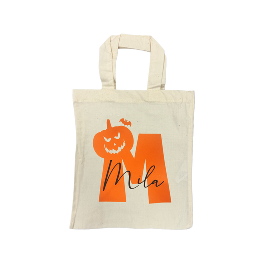 Mini Tote Bag PUMPKIN LETTER - natur