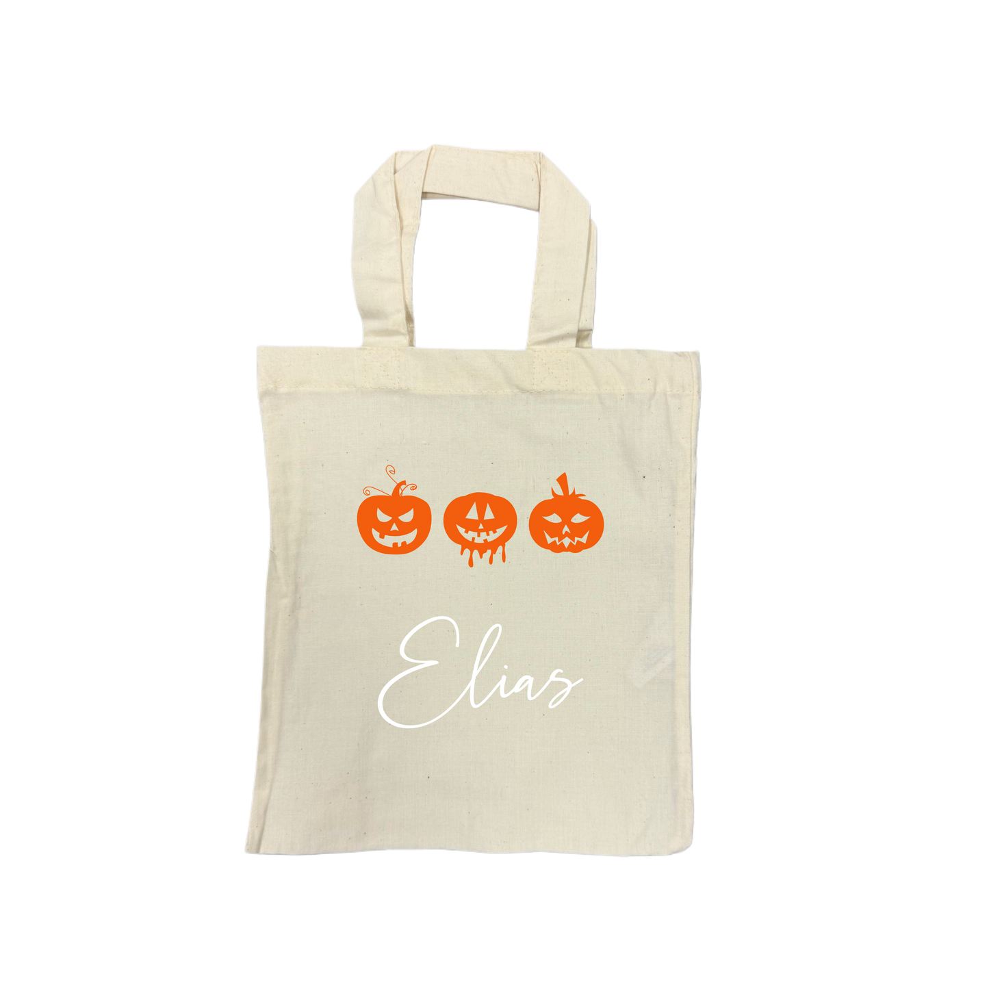 Mini Tote Bag MINI PUMPKINS - natur