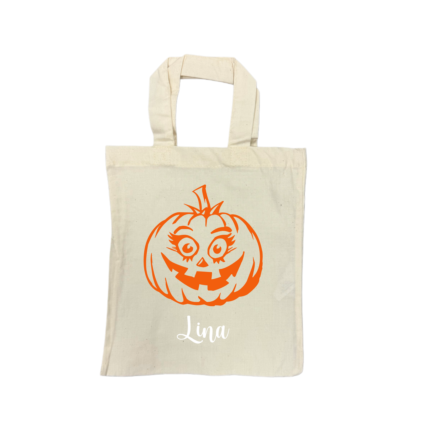 Mini Tote Bag BIG PUMPKIN - natur