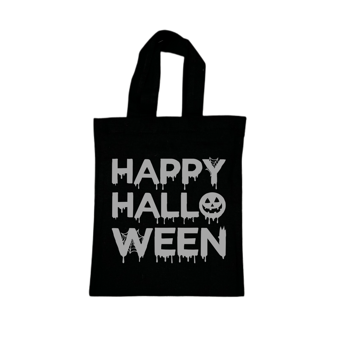 Mini Tote Bag HAPPY HALLOWEEN - schwarz