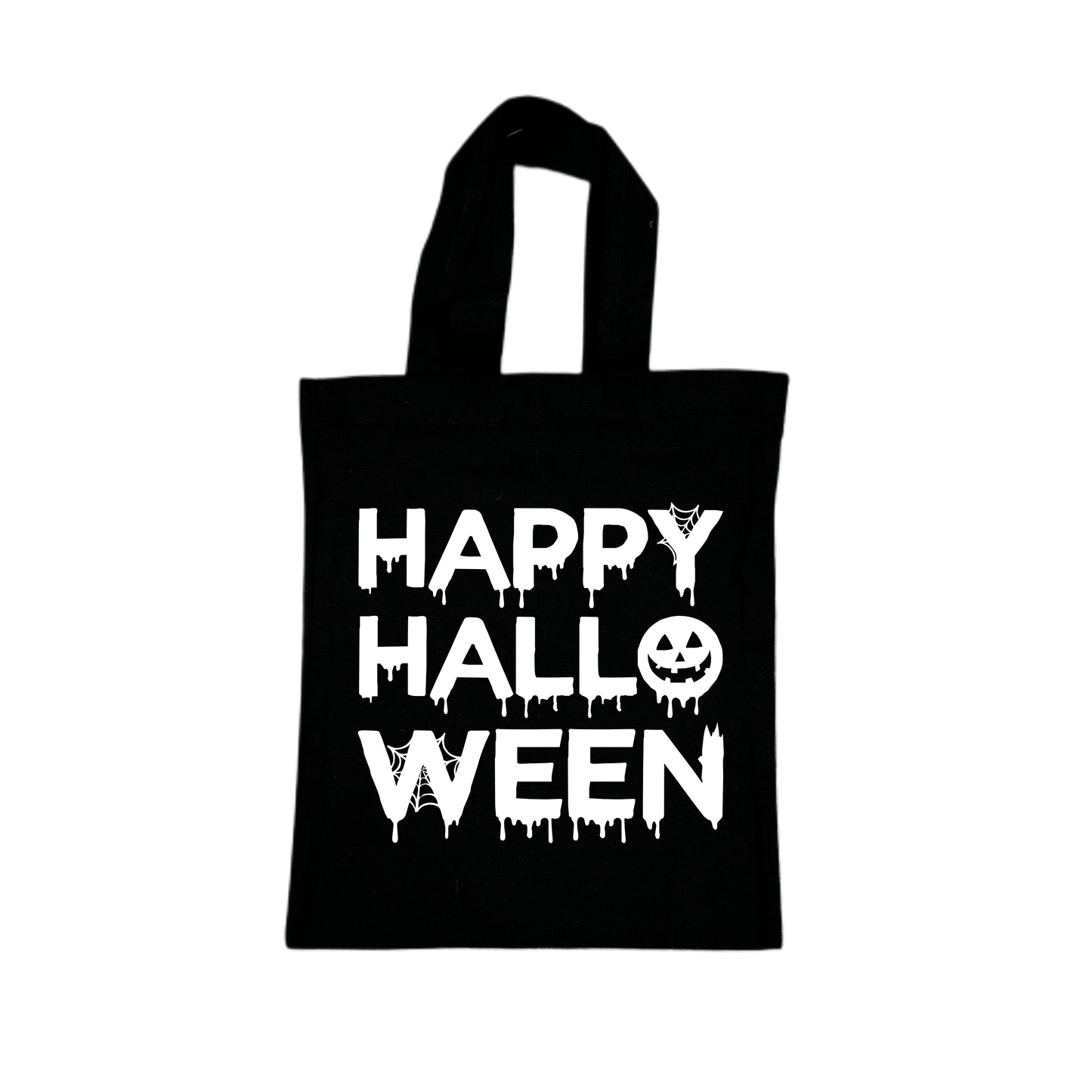 Mini Tote Bag HAPPY HALLOWEEN - schwarz