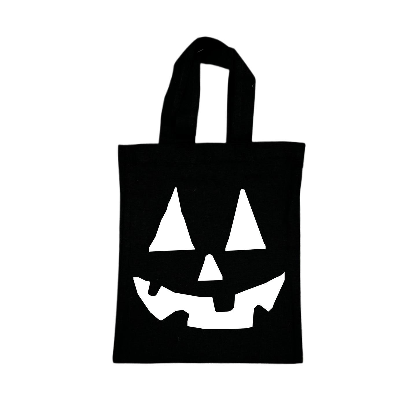 Mini Tote Bag SMILE PUMPKIN - schwarz