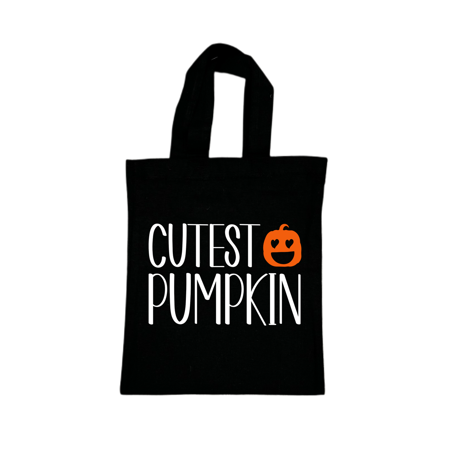 Mini Tote Bag CUTEST PUMPKIN - schwarz