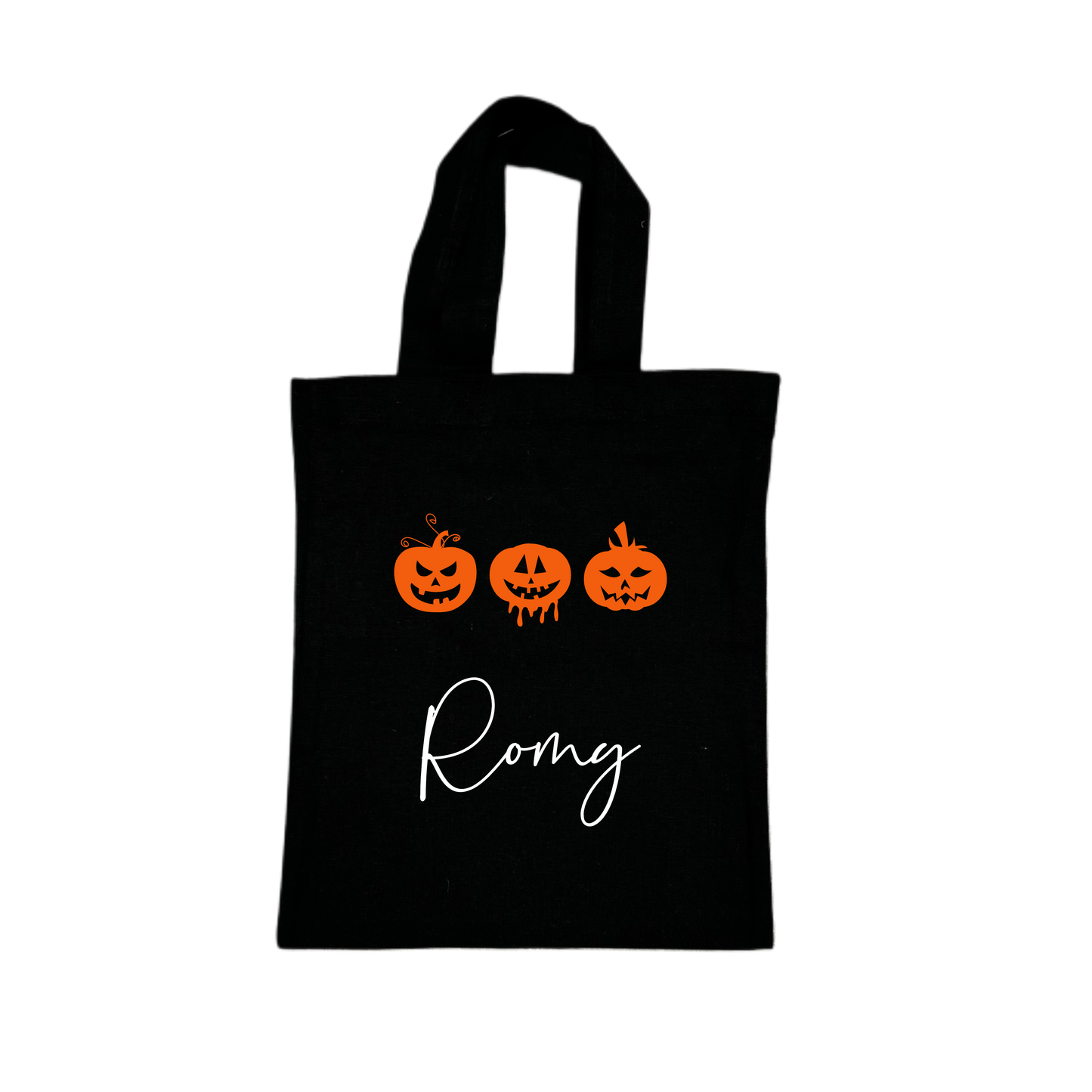 Mini Tote Bag MINI PUMPKINS - schwarz