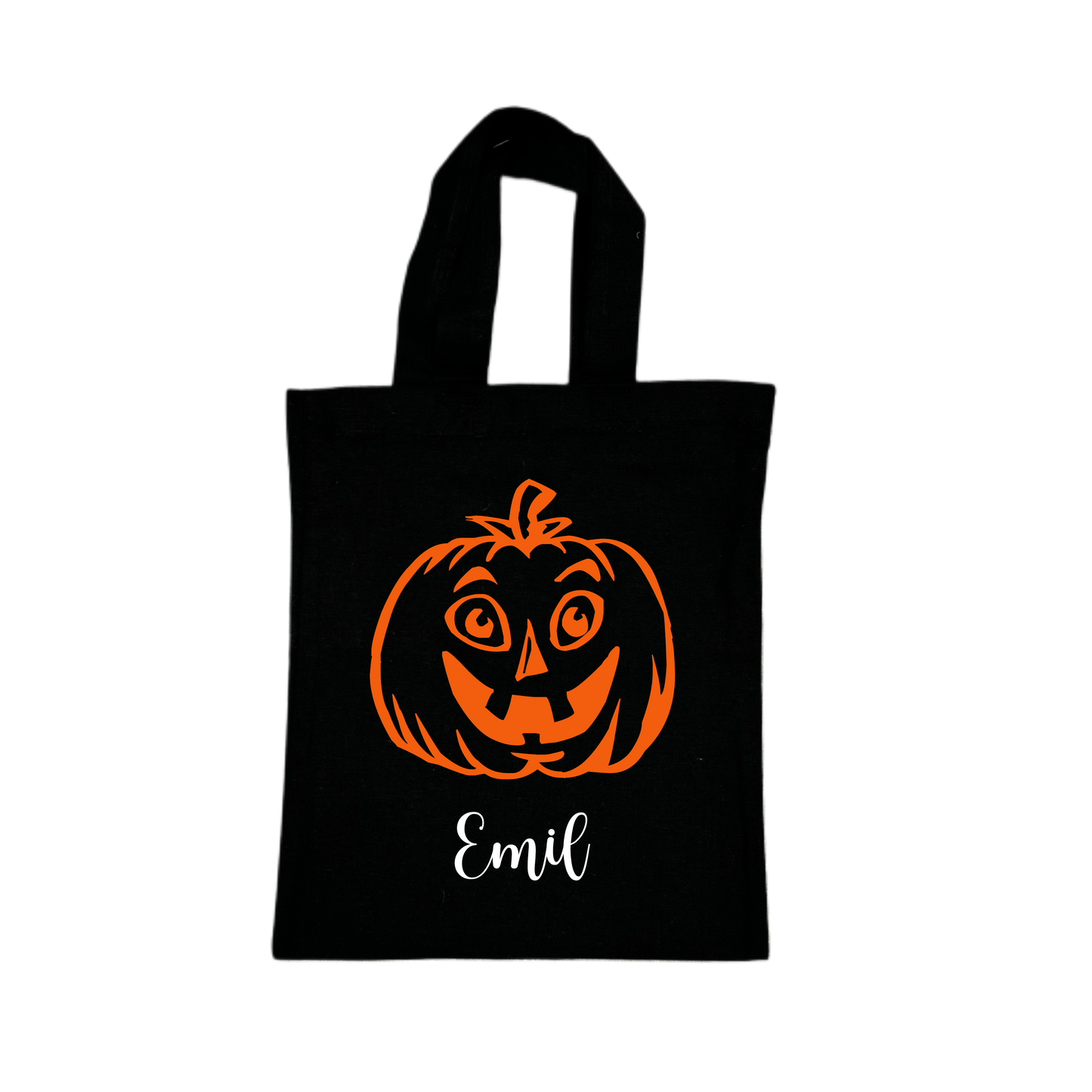 Mini Tote Bag BIG PUMPKIN - schwarz